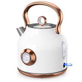 Jolof Store Retro Electric Kettle – 1.7L Stainless Steel Tea Kettle
