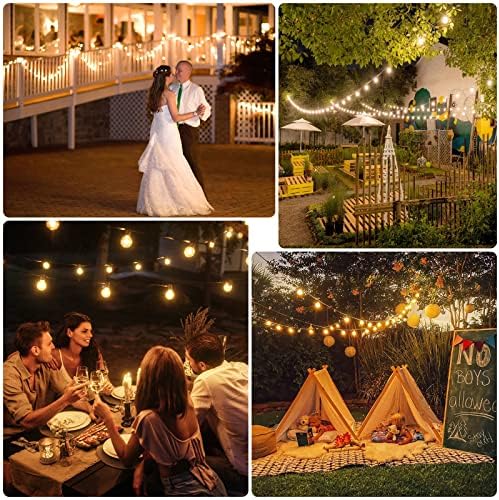 50FT G40 Outdoor String Lights | Shatterproof LED Garden Lights