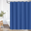 WELTRXE Shower Curtain Mould Proof Resistant, 180x180cm Waterproof Bathroom Curtain Set With Hooks, Weighted Hem - image 1