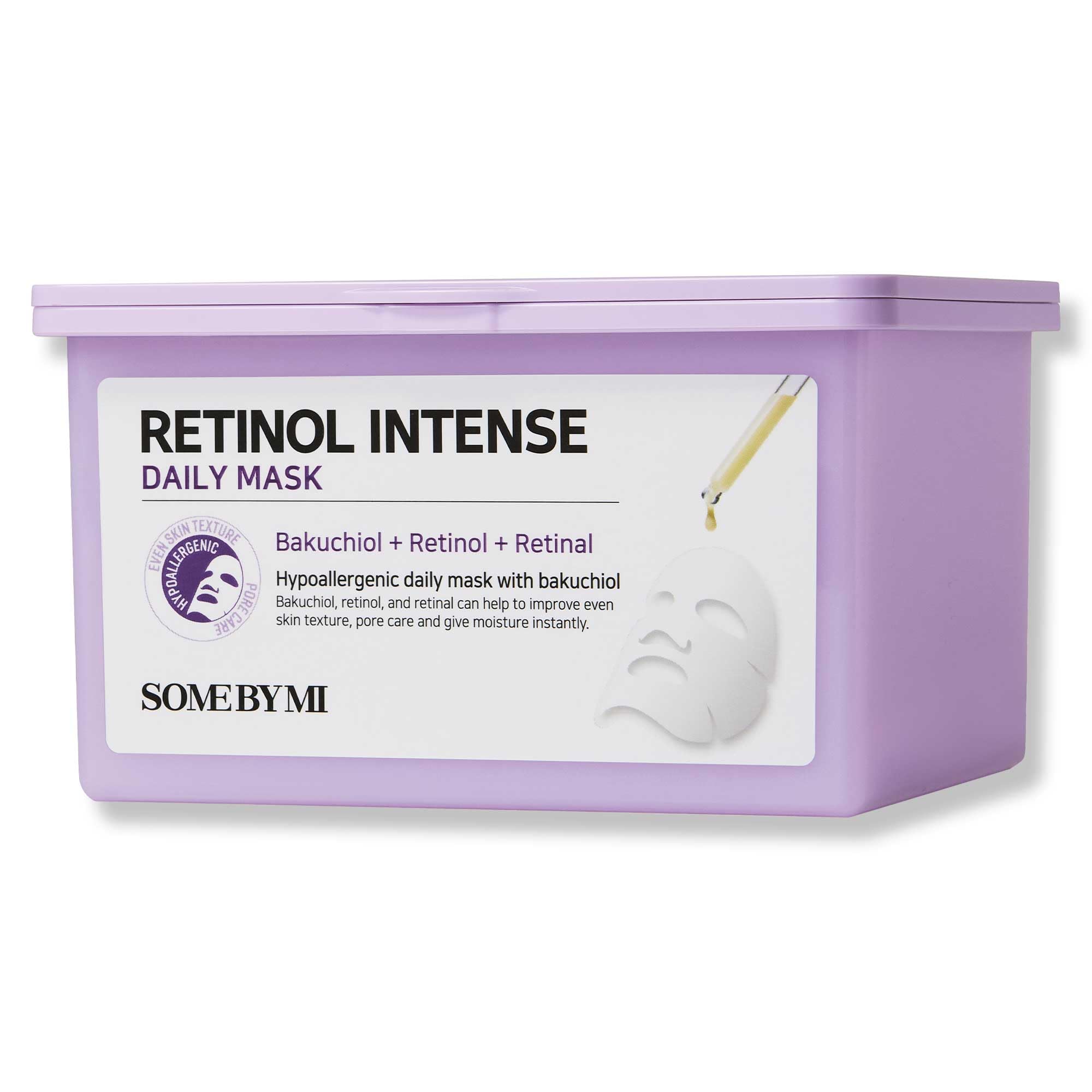 SOME BY MI Retinol Intense Daily Mask – 30 Sheets Vegan Korean Face Mask