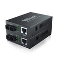 10Gtek Gigabit Ethernet Media Converter | 20km Singlemode SC [2 Pack]