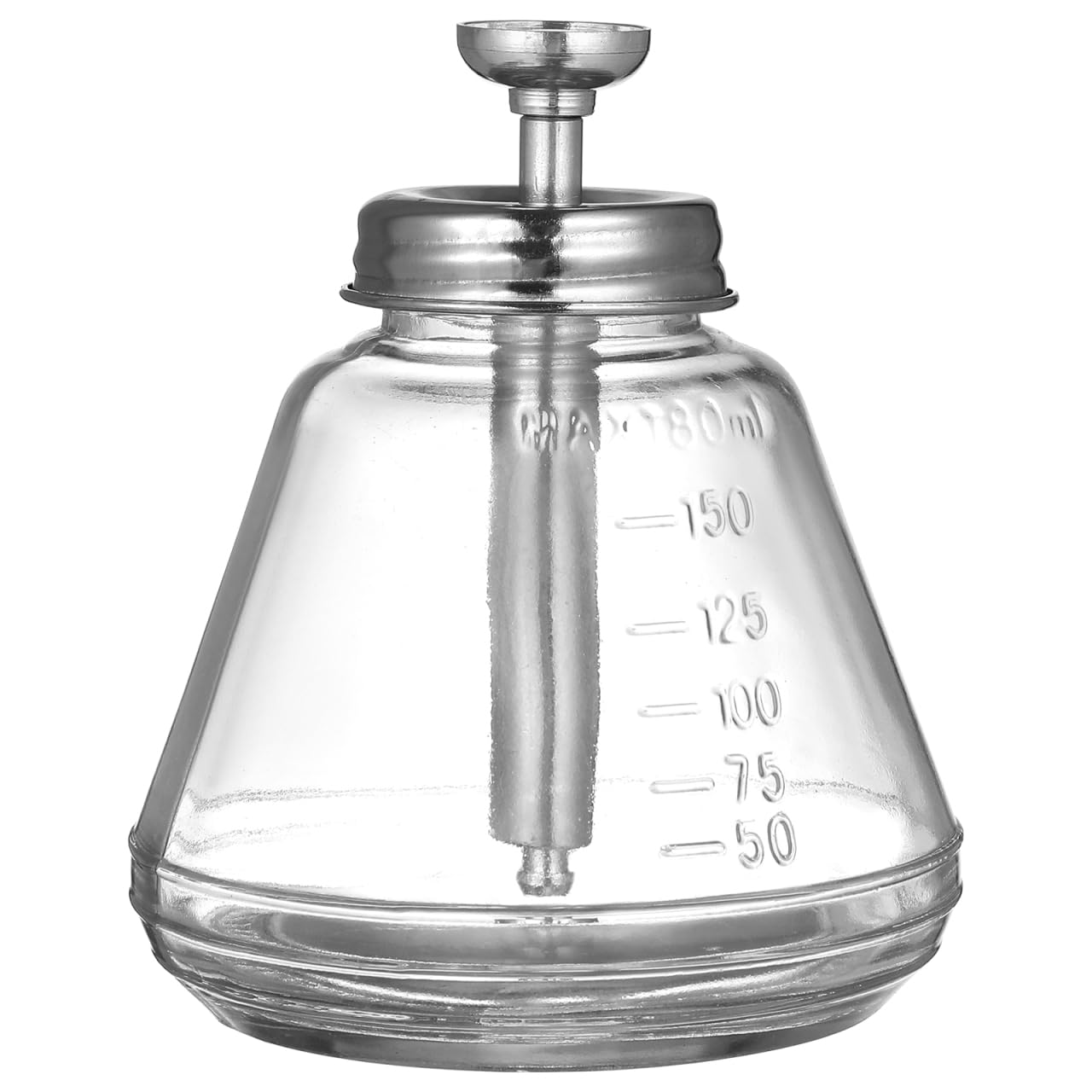 PLAFOPE 180ml Glass Pump Dispenser – Push Down Nail Polish Bottle