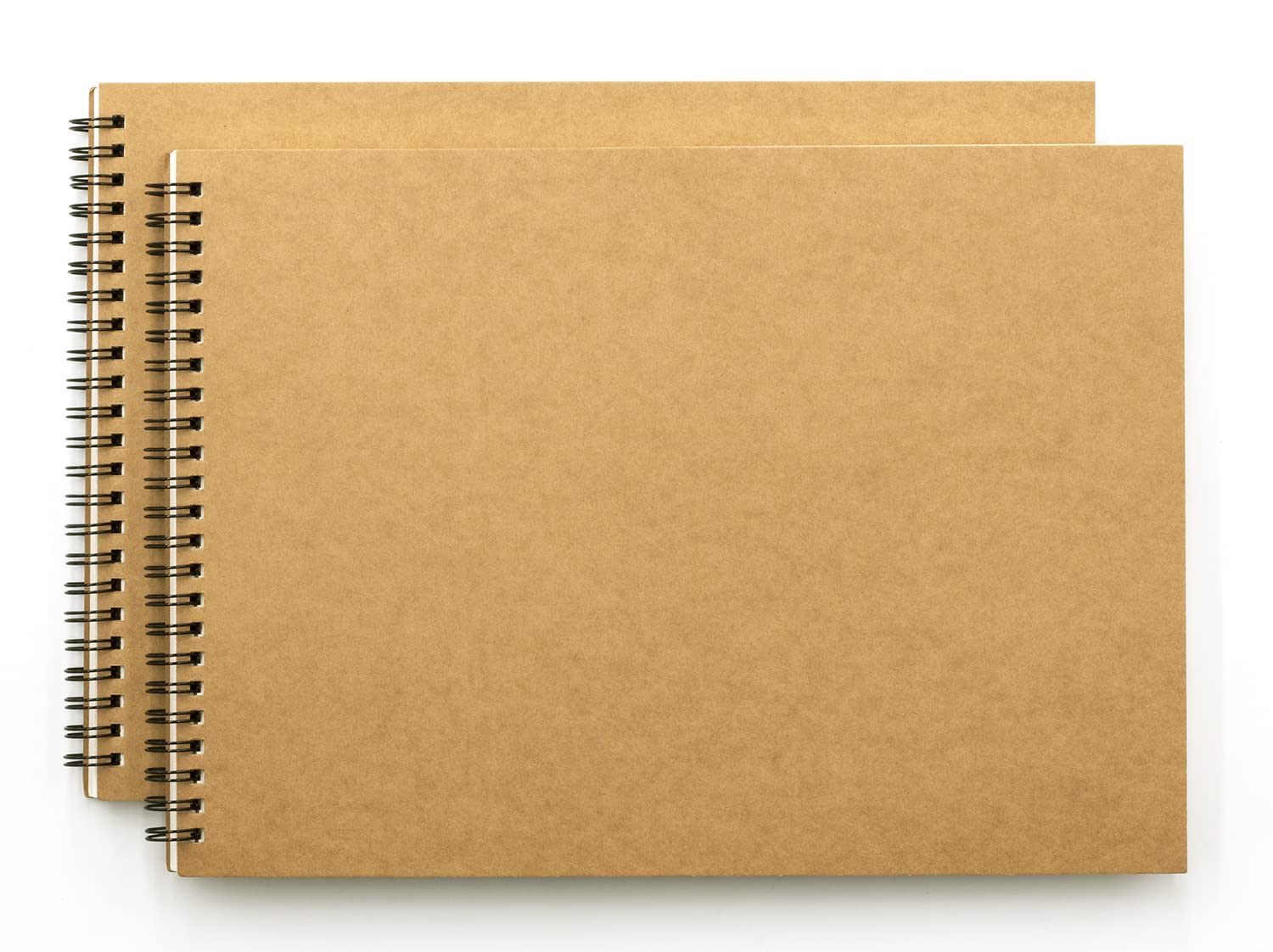 A4 Landscape Sketch Books | 2 Pack Spiral Bound 120gsm Paper