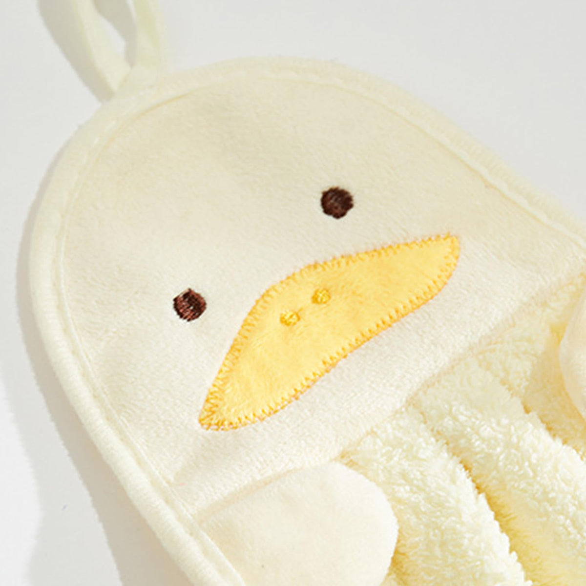 JinliangGuo 2Pcs Comfortable Animals Hand Towels Breathable Hanging Hand Towels Soft Coral Absorbent Washcloth for Kitchen and Bathroom Yellow Gray