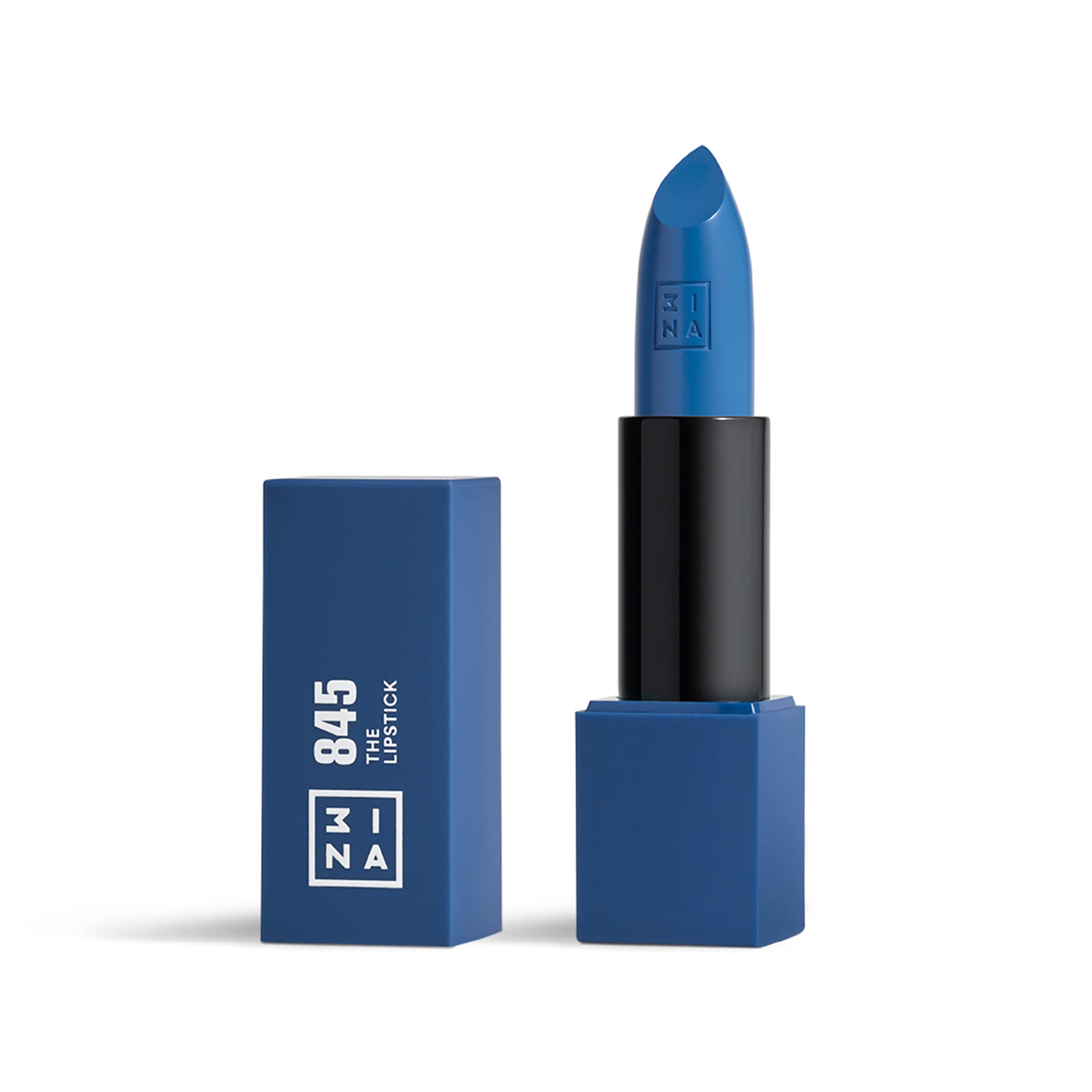 3INA MAKEUP Vegan Semi-Matte Lipstick - 845 Blue - Moisturizing Satin Finish