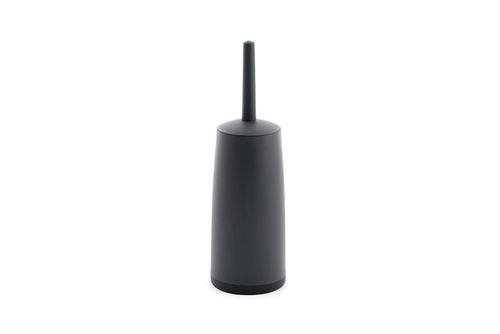 CleanPEAK Toilet Brush and Holder with Replacement Head – Charcoal Grey