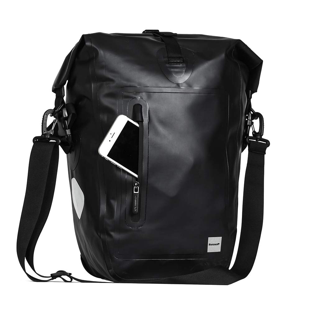 Rhinowalk 25L Waterproof Bike Pannier – Bicycle Rear Rack Cargo Bag