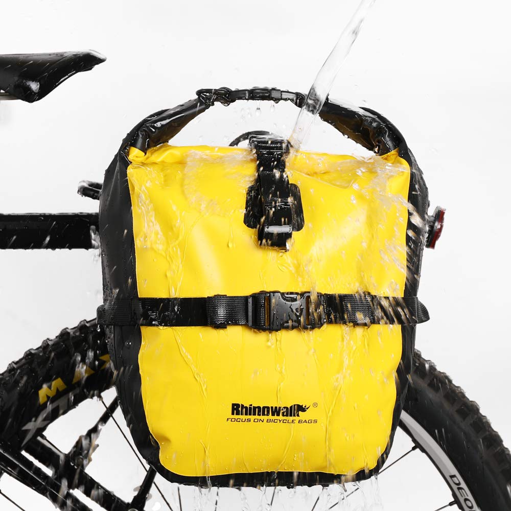 Rhinowalk Waterproof Bike Pannier Bag | 20L Bicycle Rear Rack Cargo