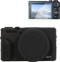 Rieibi Silicone Case for Canon G7X Mark III with 2 Screen Protectors