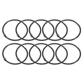 Jolof Store 24Pcs 3 Inch Rustproof Metal Shower Curtain Rings - Black