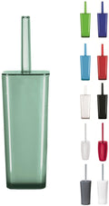 Jolof Store Enclosed Plastic Toilet Brush and Holder - Maldives Green