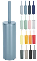 Spirella Akira Stainless Steel Toilet Brush | Matte Blue Hygienic Set