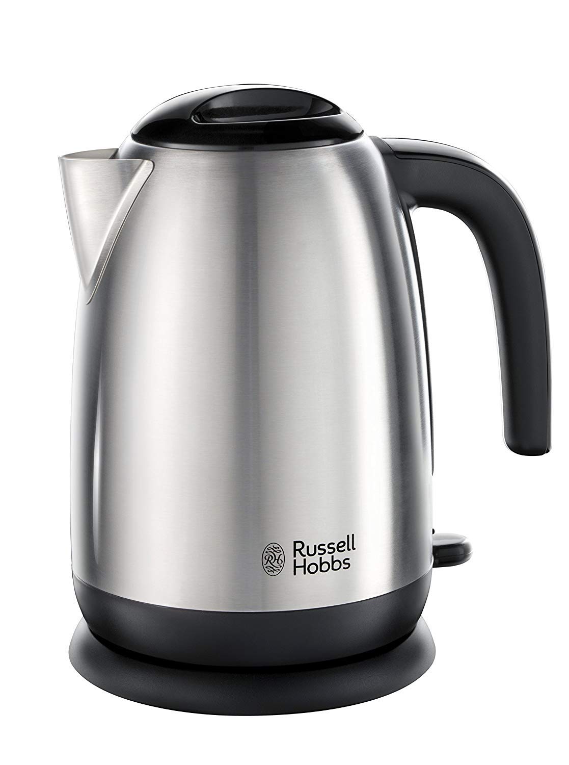 Russell Hobbs 1.7L Stainless Steel & Black Cordless Kettle – Fast Boil