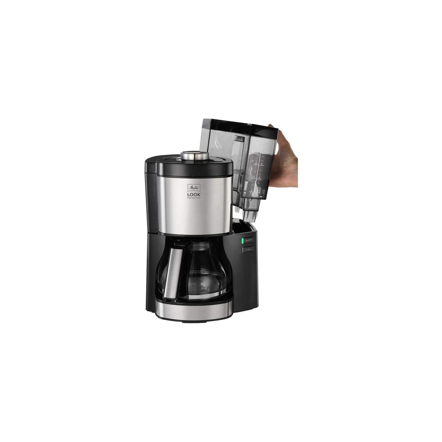 Melitta Look V Perfection Filter Coffee Machine | Stainless Steel, Black