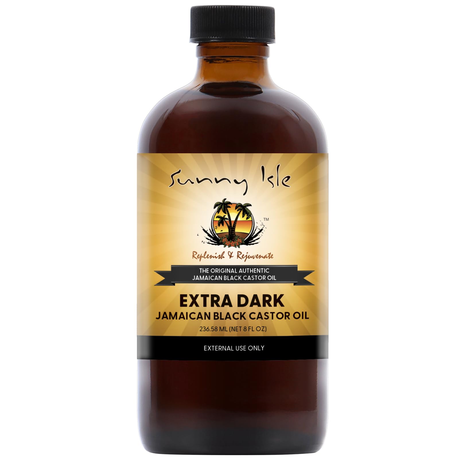 Sunny Isle Extra Dark Jamaican Black Castor Oil | 100% Natural 8oz