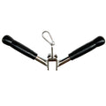 Tricep V-Bar Cable Attachment with 360 Swivel Steel Grips