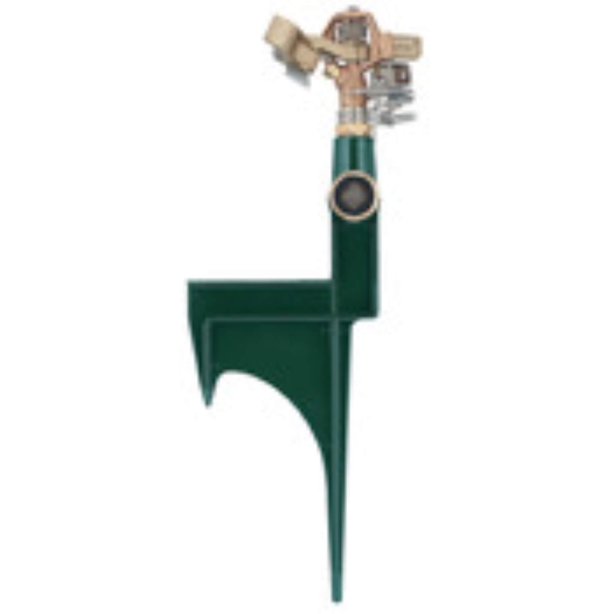 Orbit Brass Impact Lawn Sprinkler with Step Spike - 90 ft. Coverage