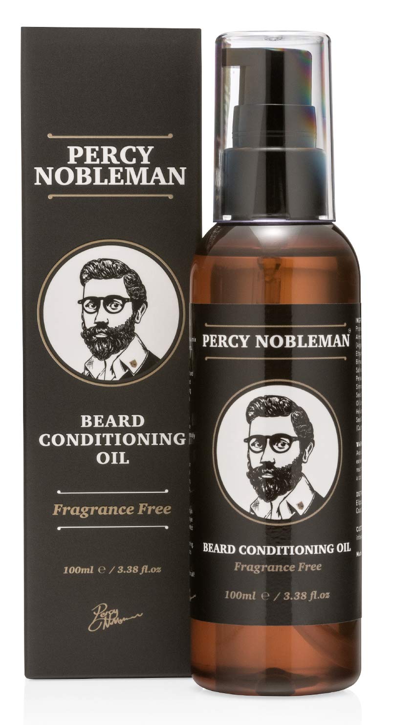 Percy Nobleman Beard Oil – Fragrance-Free Softener & Conditioner (100ml)
