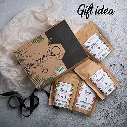 Organic Arabica Whole Coffee Beans - 1kg Latin America Set