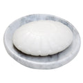 Jolof Store White Marble Soap Dish – 4.5 Inch Polished Stone Holder