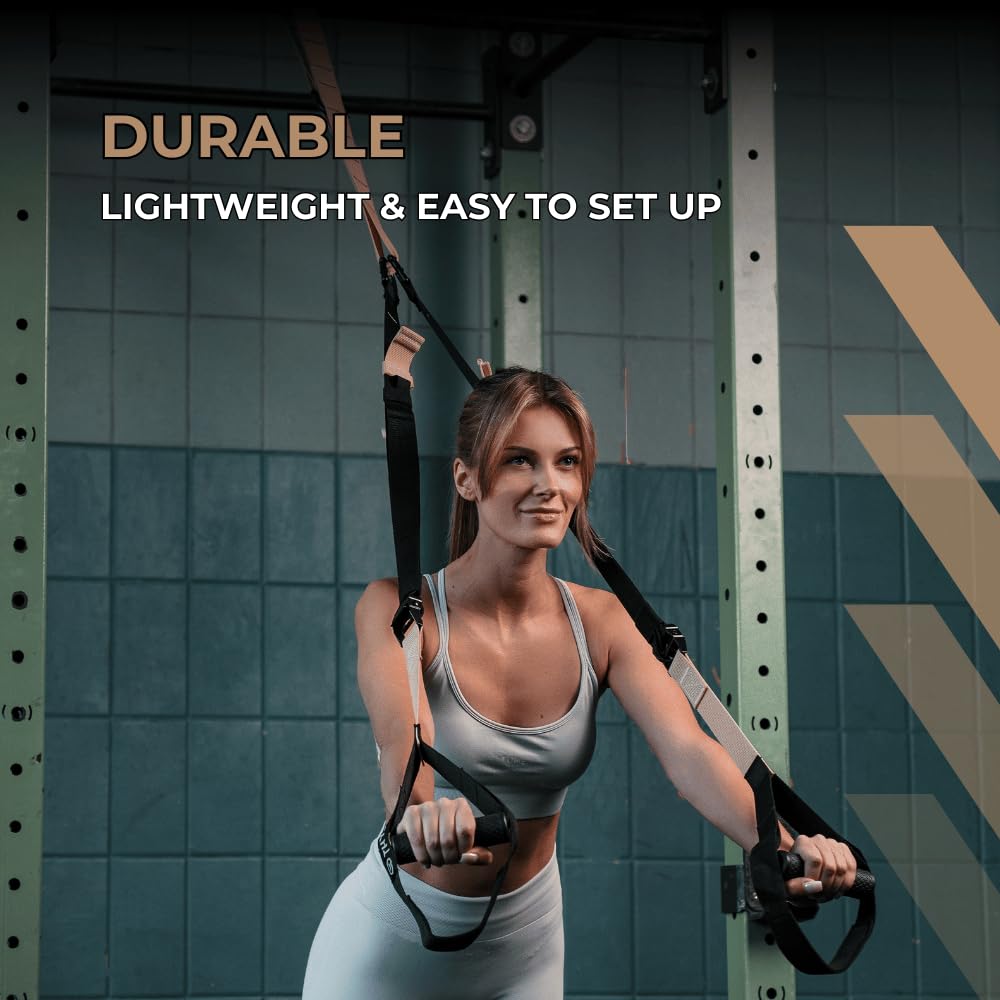 THYSOL Suspension Trainer Pro Xtreme - Full Body Sling Trainer Set