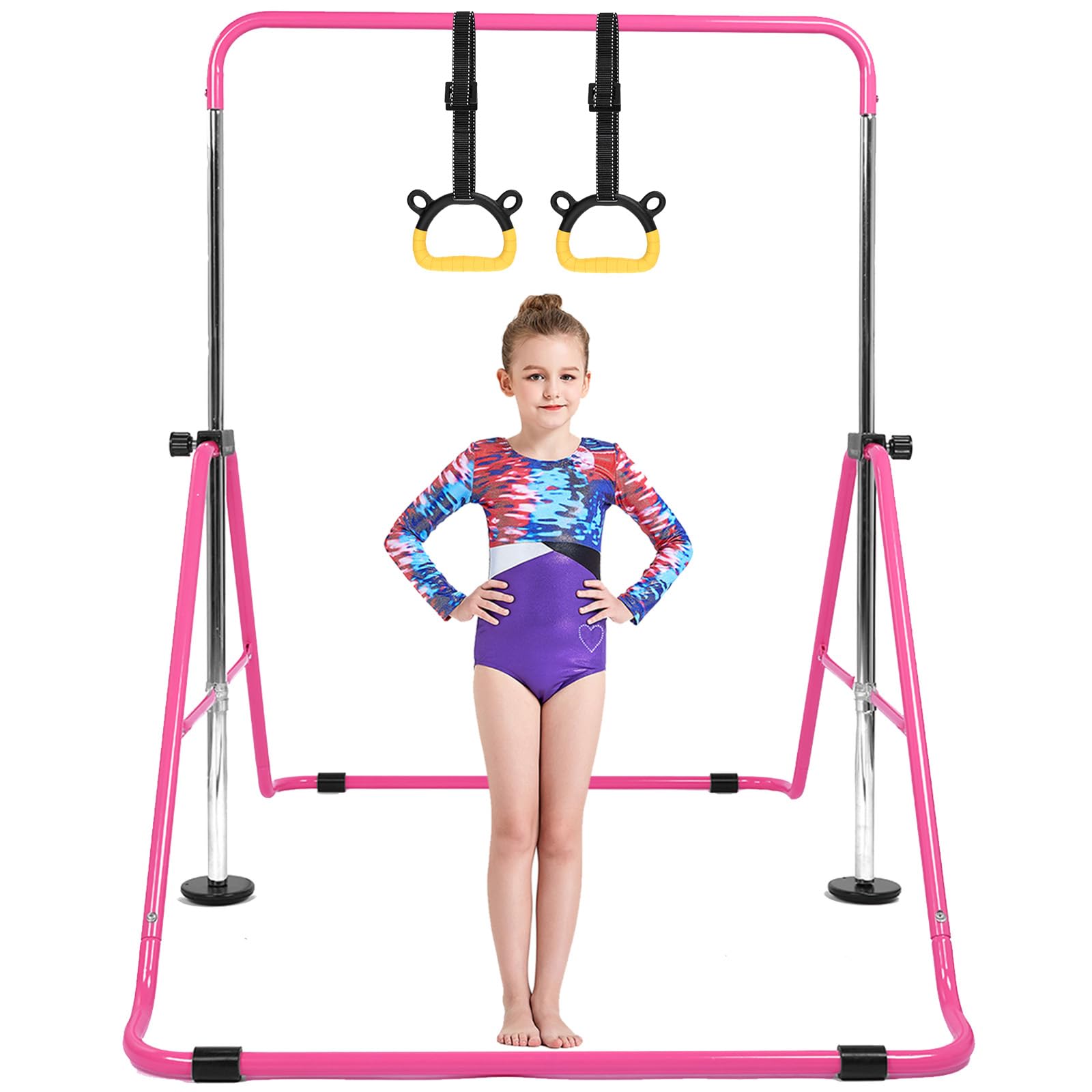 Kids Gymnastics Bar – Foldable Adjustable Training Equipment