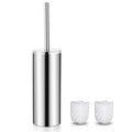 Gricol Stainless Steel Toilet Brush and Holder | Free Standing Silver