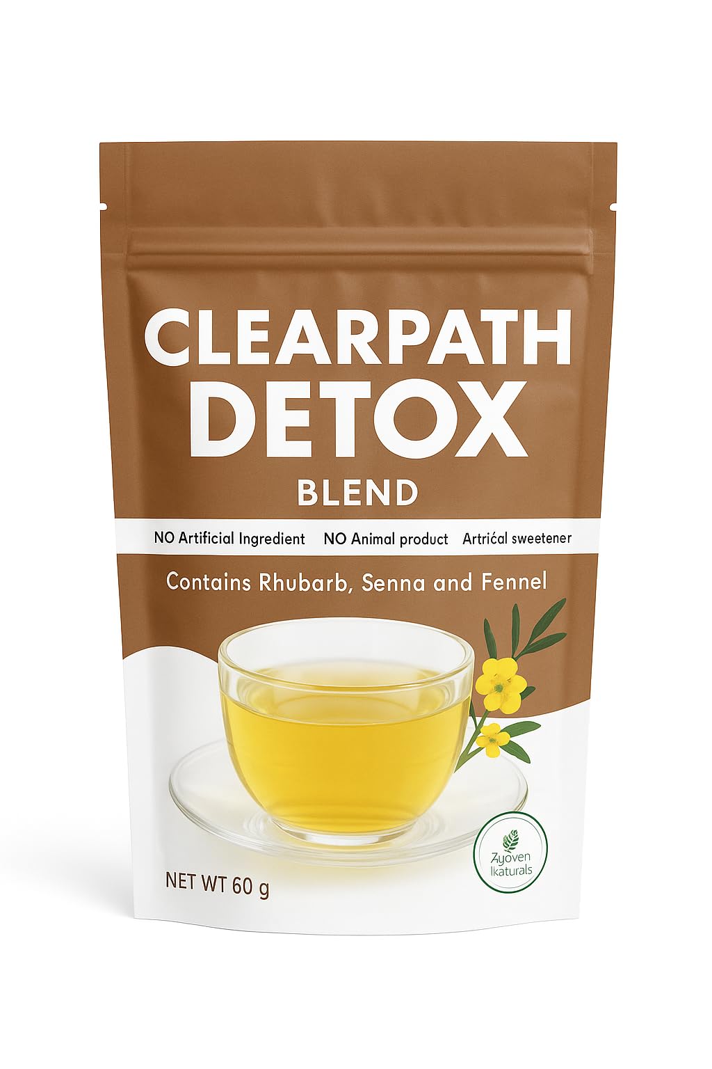 Zyzven Naturals Clearpath Detox Herbal Loose Leaf Tea - 60g Digestive Cleanse