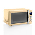 Swan Retro Digital Microwave | 800W 20L with 5 Power Levels – Cream