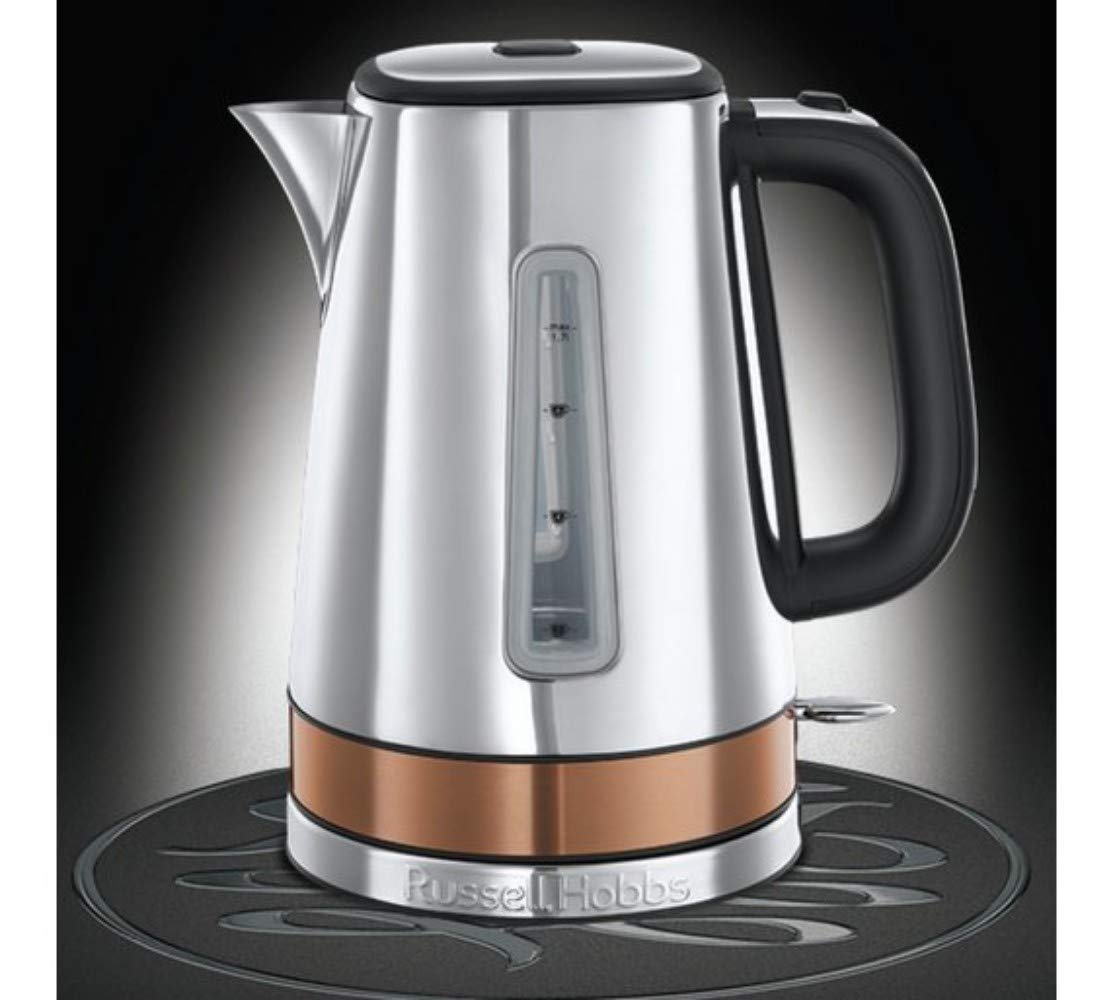 Russell Hobbs Luna 1.7L Electric Kettle – Stainless Steel & Copper