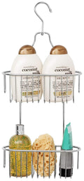 simplywire 2 Tier Hanging Shower Caddy – Rust Resistant Chrome Organizer