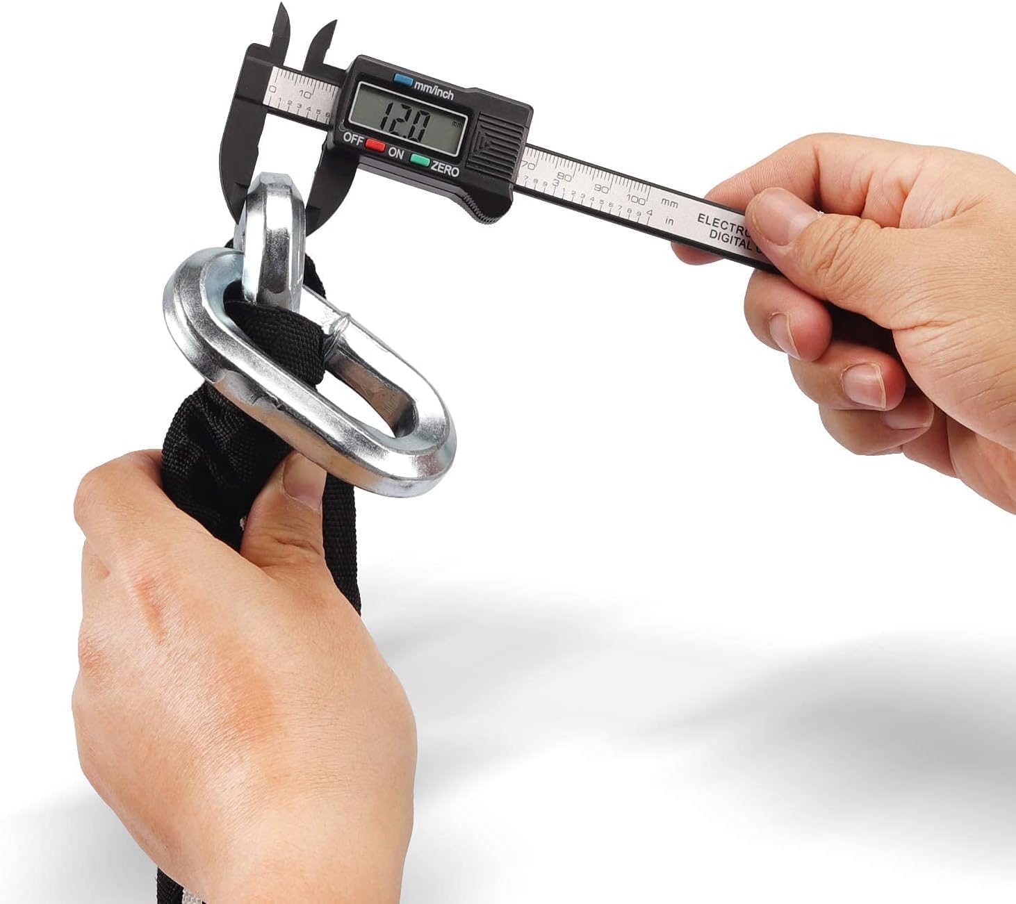 BIGLUFU Heavy Duty Bike Chain Lock – 12mm Thick 120cm Motorcycle Lock