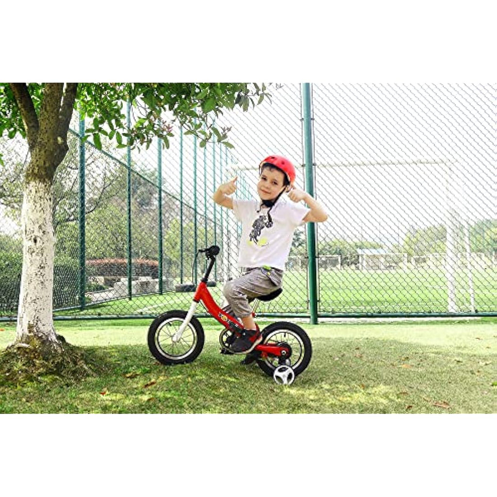 Jolof Store 2-in-1 Kids Balance Bike with Pedals and Training Brake