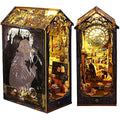 Jolof Store DIY Book Nook Kit – Scholar's Dream 3D Wooden Puzzle with LED