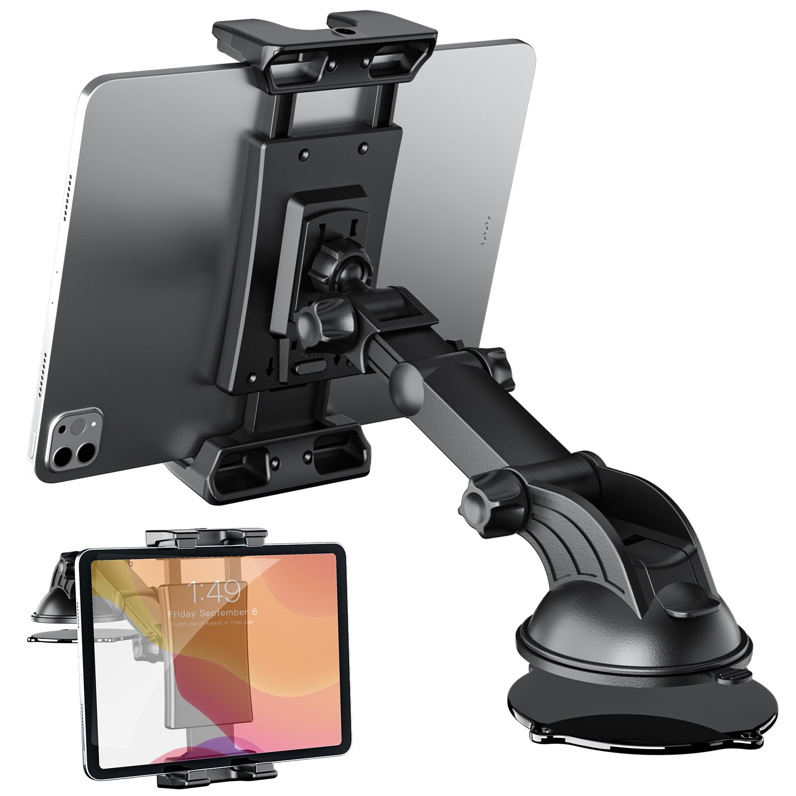 OHLPRO Tablet Holder for Car - Dashboard Suction Mount for 5-13" iPad