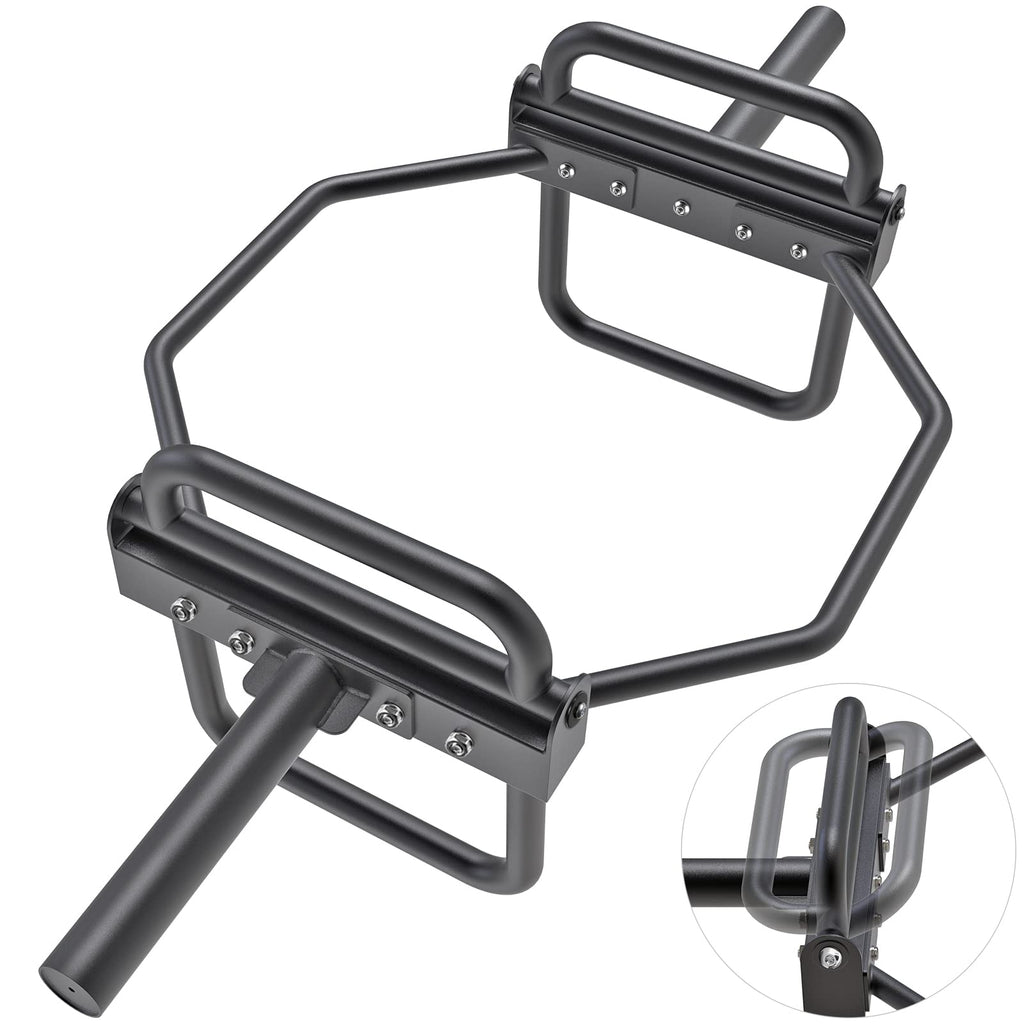 Kipika Olympic Hex Trap Bar – Folding Handles & Stand, 1000lb Capacity