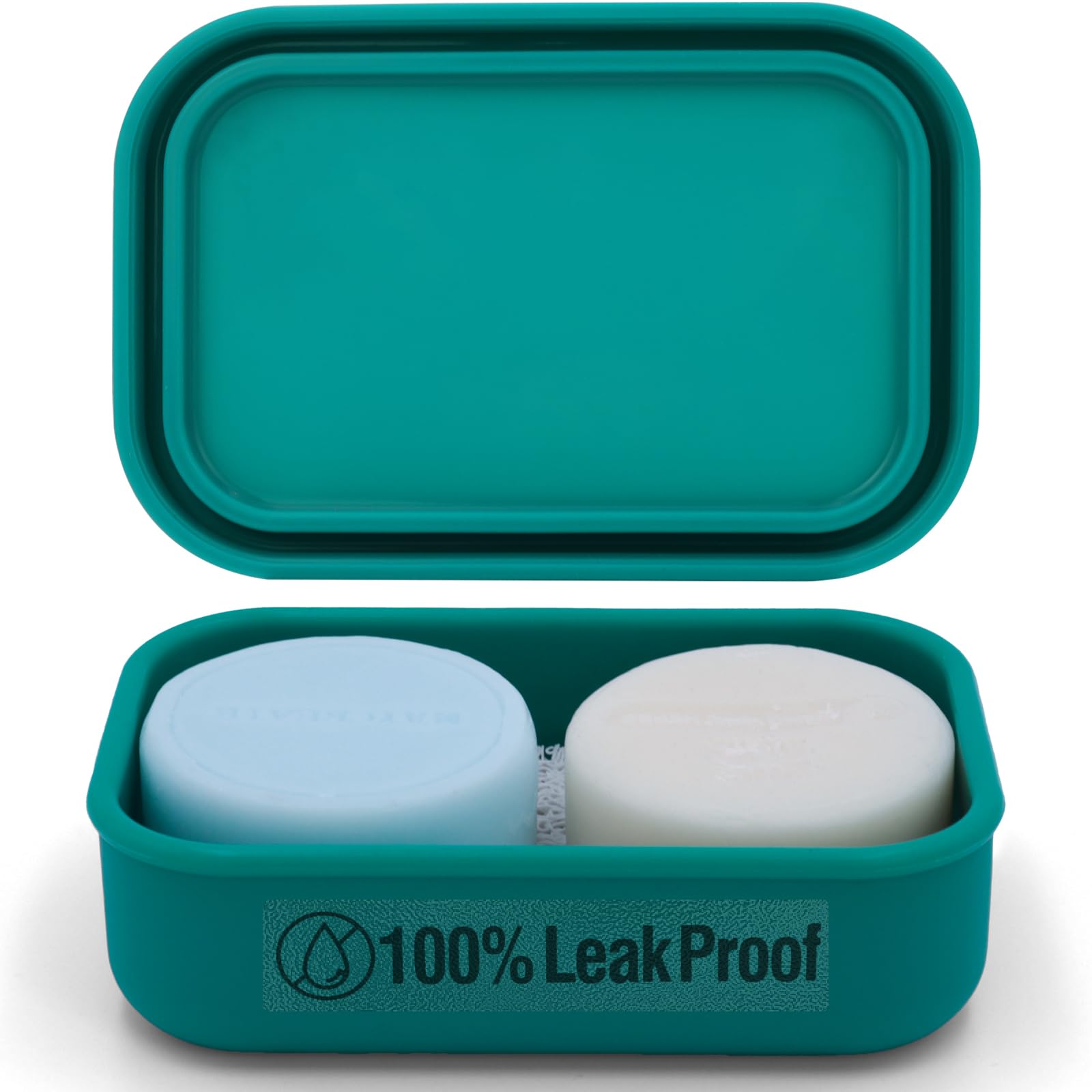 AIMAIAIMAI Leak-Proof Travel Soap Case | Silicone Bar Soap Holder with Drain