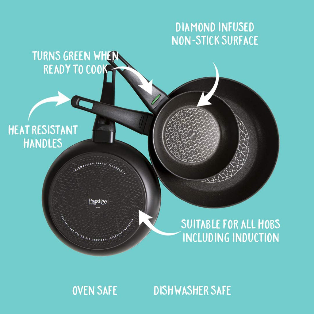 Prestige Thermo Smart Non-Stick Wok – 28cm Induction Stirfry Pan