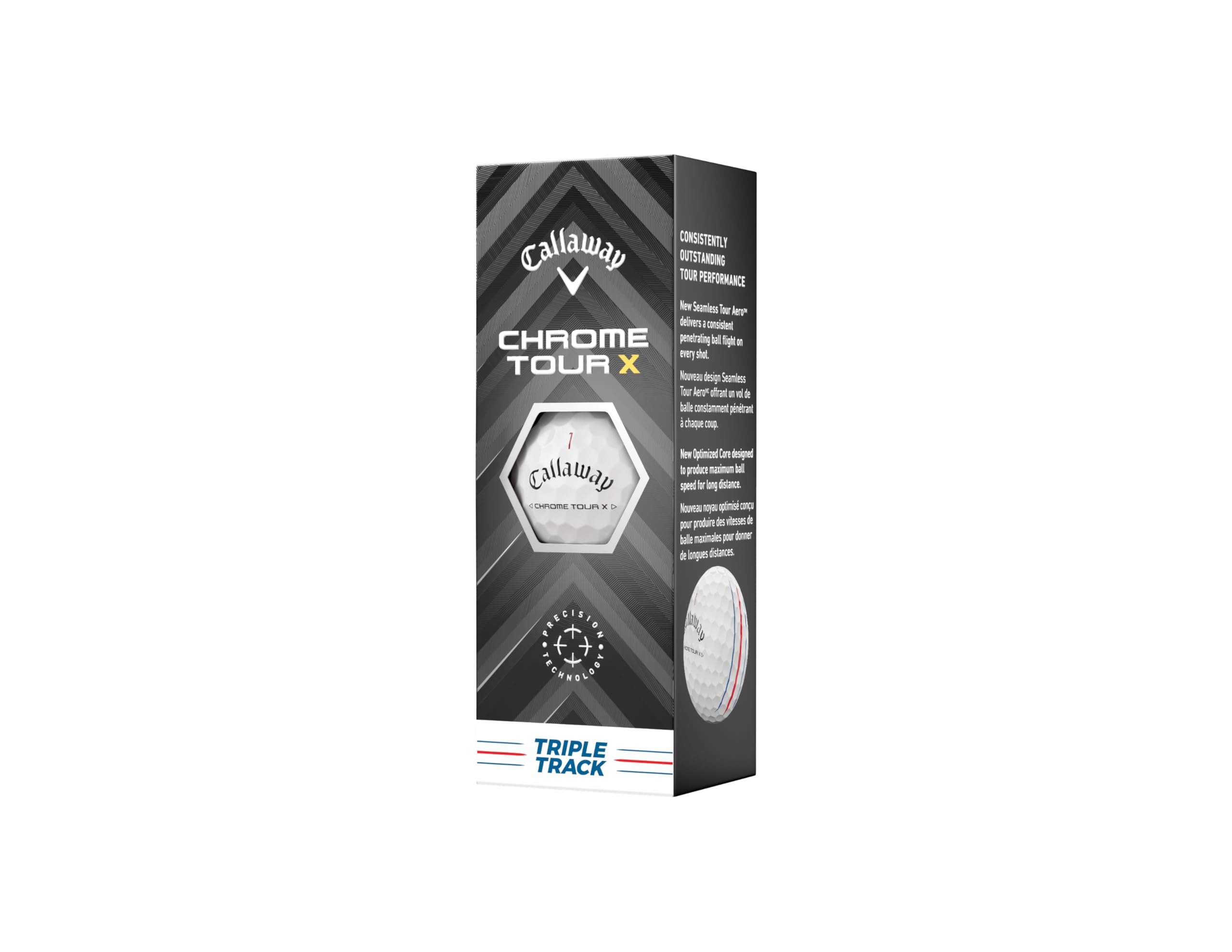 Callaway Chrome Tour X 24 Golf Balls – Double Dozen Gift Box, White