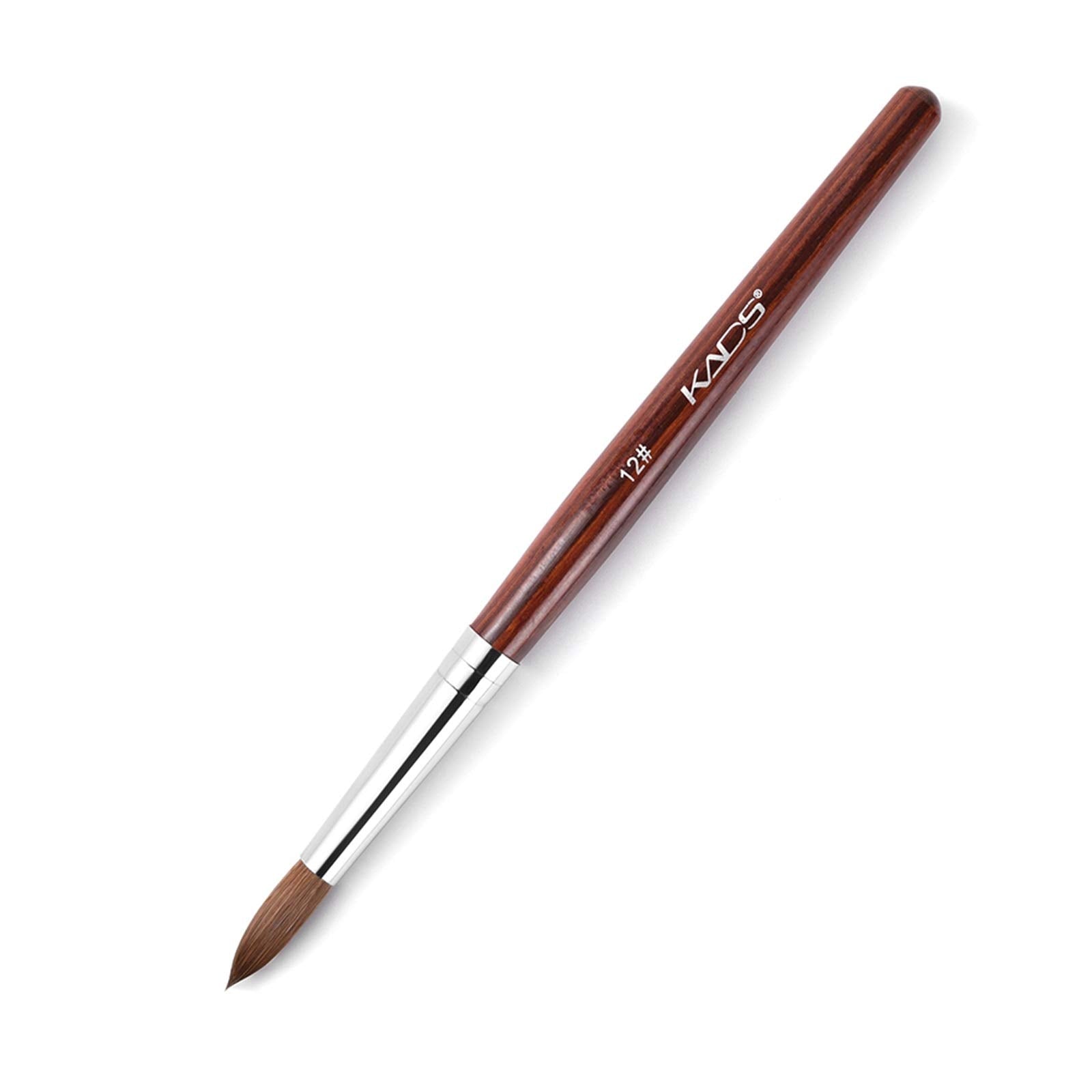 KADS Kolinsky Sable Acrylic Nail Art Brush - Size 12 Rosewood Handle