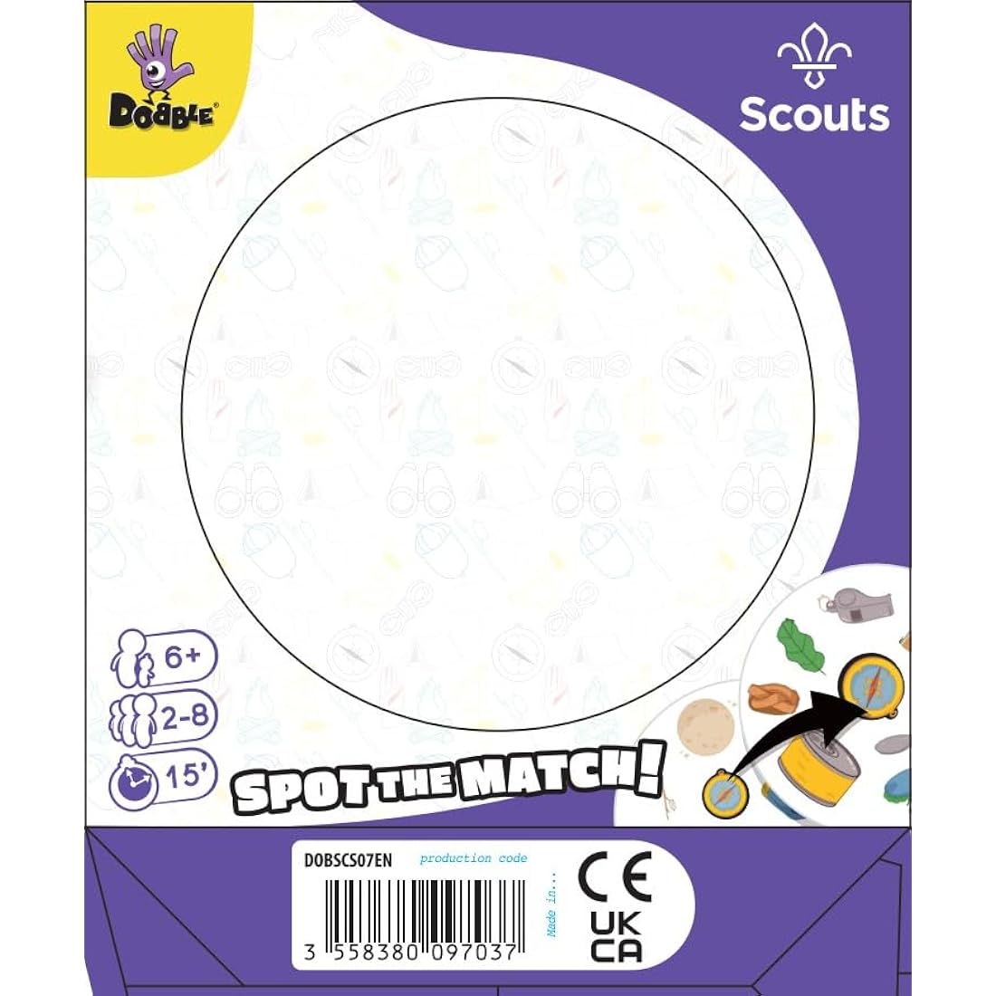 Asmodee Dobble Scouts Card Game – Fast-Paced Family Matching Game