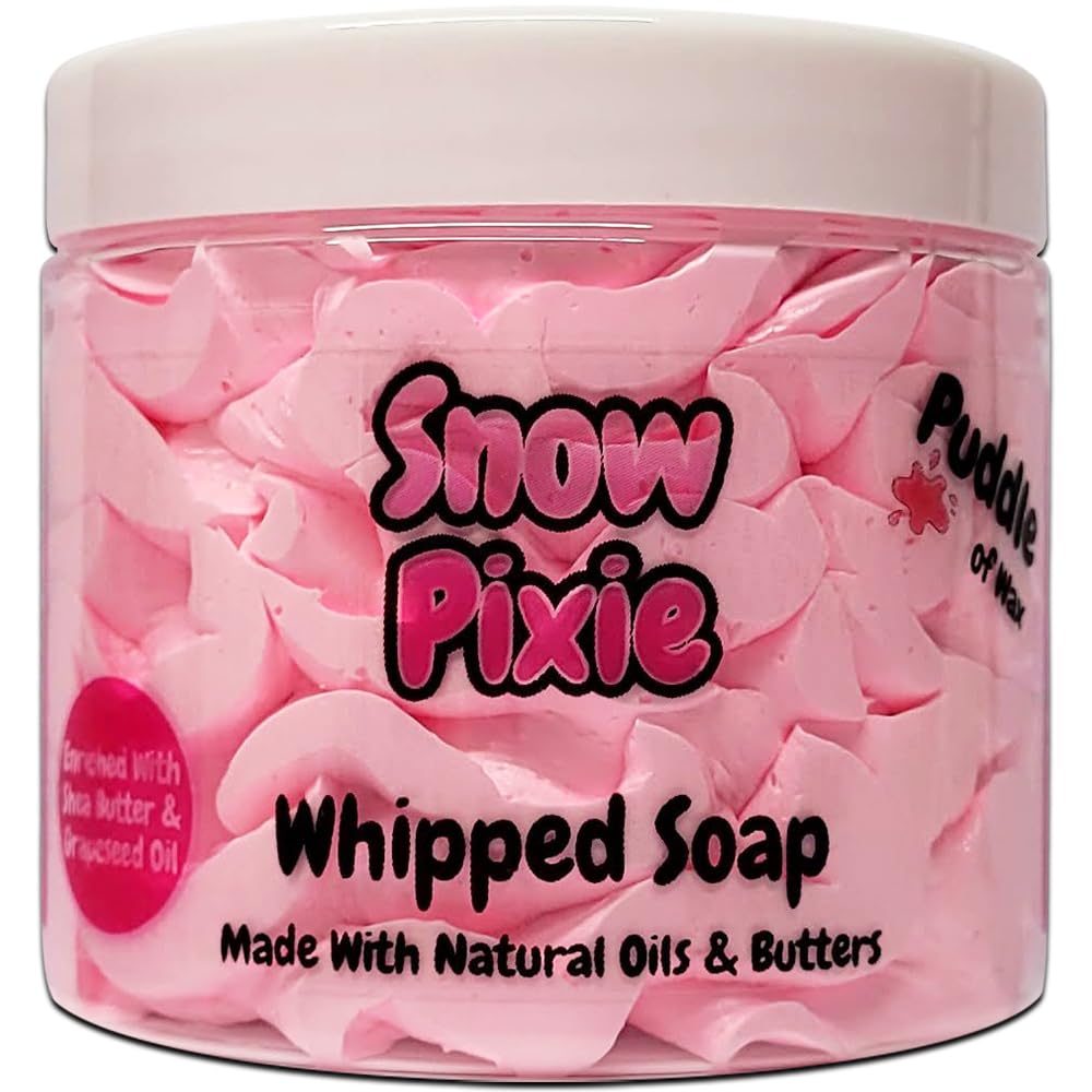 Puddle of Wax Snow Pixie Whipped Soap Body Wash | Vegan & Shea Butter
