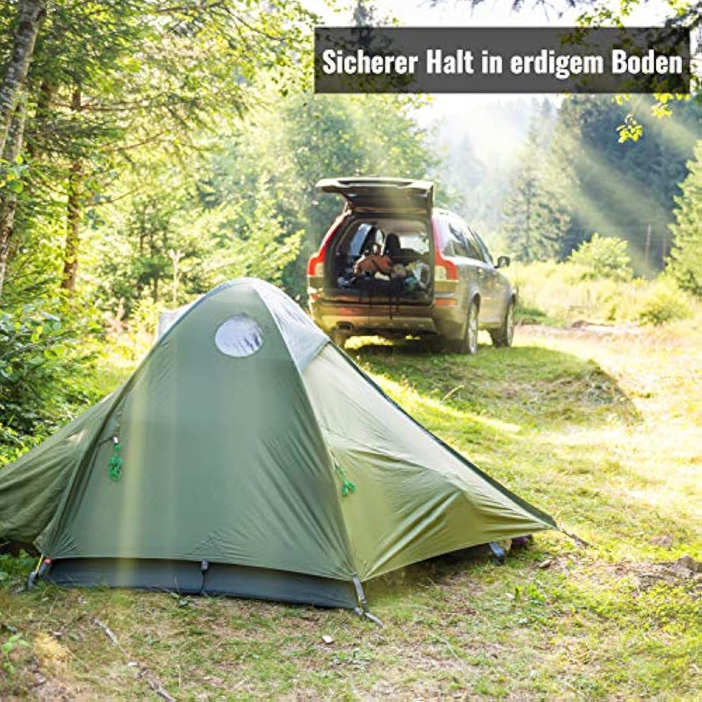 Balinco 12x Zeltheringe 30cm – T-Profil Erdnägel aus verzinktem Stahl