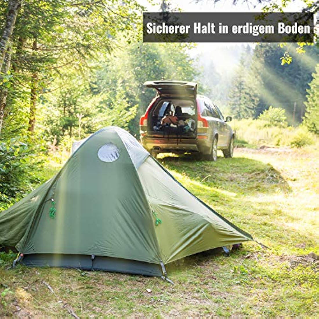 Balinco 12x Zeltheringe 30cm – T-Profil Erdnägel aus verzinktem Stahl