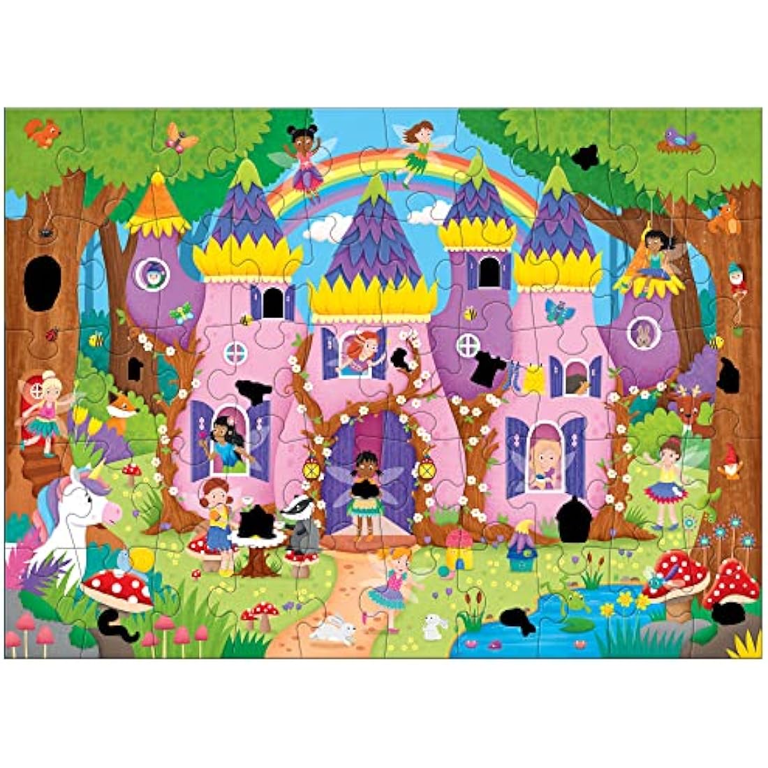 Galt Toys Magic Fairy Palace Jigsaw Puzzle – 50-Piece Rub-and-Reveal Toy