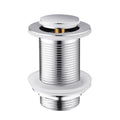 Unslotted Pop Up Basin Waste – Chrome Brass Bathroom Sink Plug