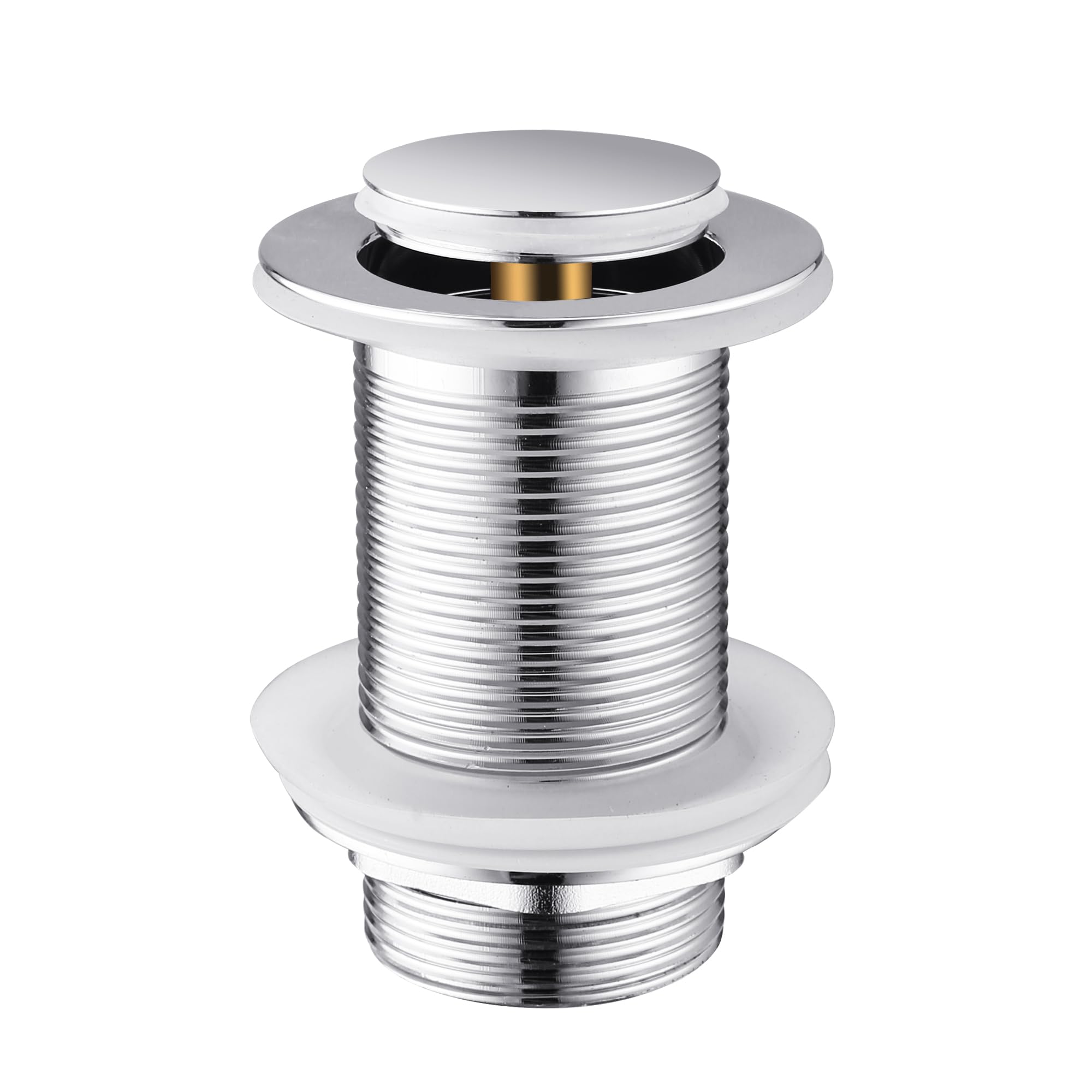 Unslotted Pop Up Basin Waste – Chrome Brass Bathroom Sink Plug