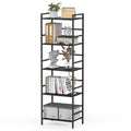 CADUKE 5 Tier Bookcase, Large Black Bookshelf with Open Storage - image 1