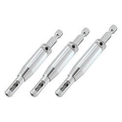 Trend 3-Piece HSS Quick Release Drill Bit Guide Set | 1/4 Inch Hex Shank