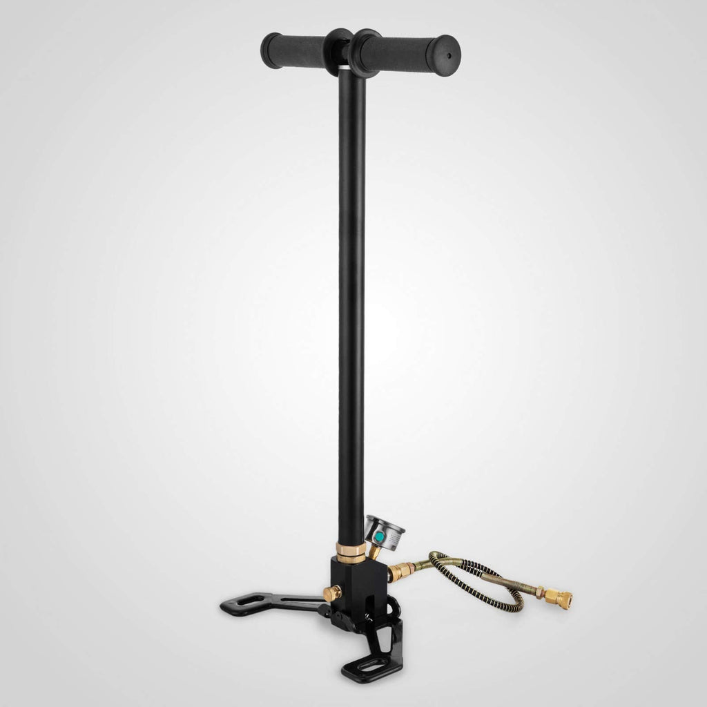 VEVOR 3-Stage PCP Hand Pump | 4500PSI Stainless Steel Air Rifle Stirrup Pump